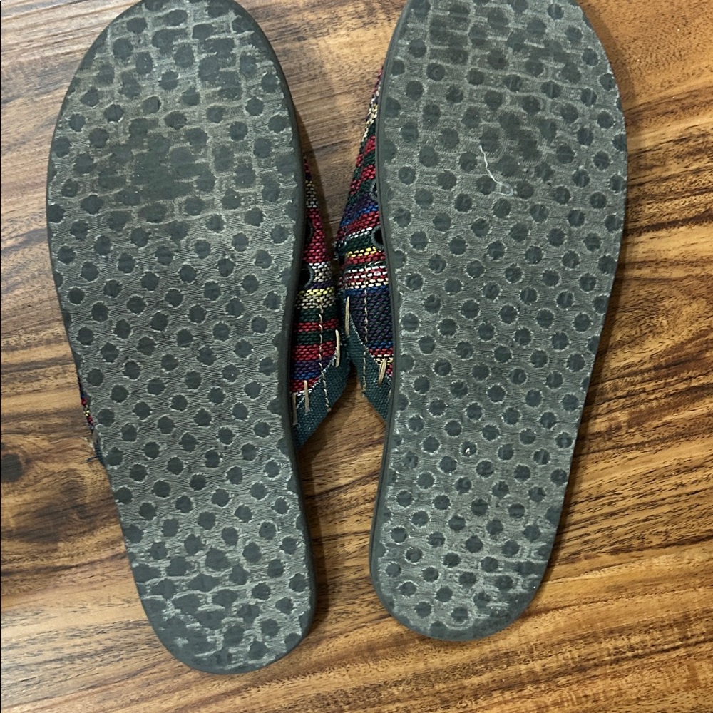 Sanuk Multicolor Striped Women's Moccasins - Picture 3 of 3